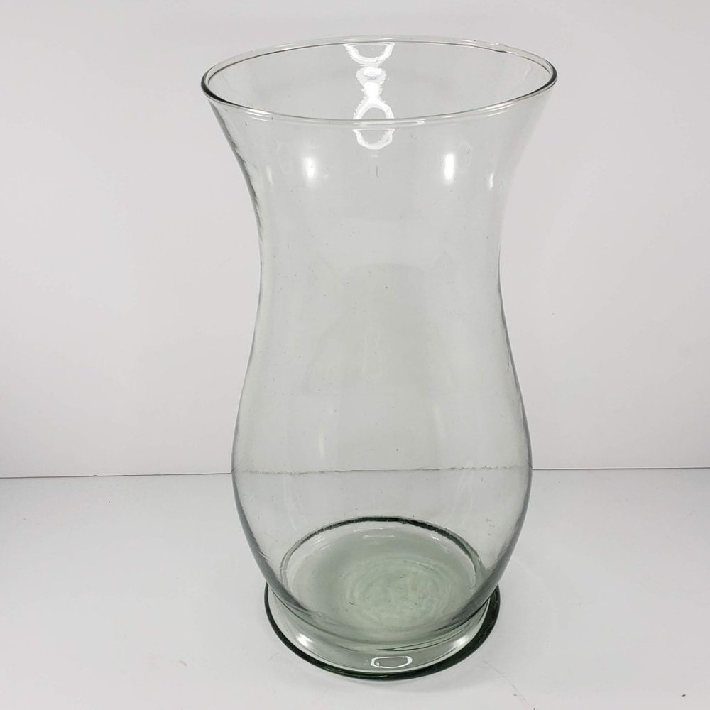 Recycled Glass Vase Clear 10"